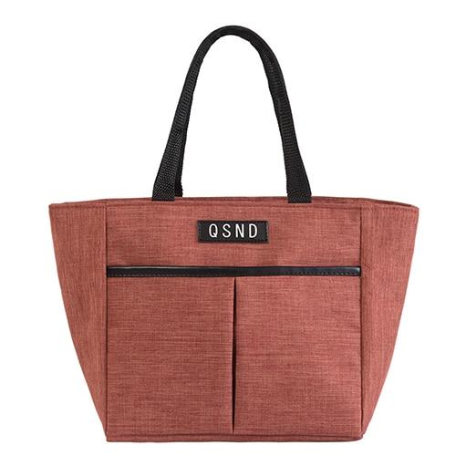 Sac à main isotherme élégant en coton perlé, 4 coloris