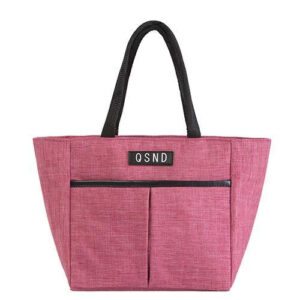 Sac à main isotherme élégant en coton perlé, 4 coloris