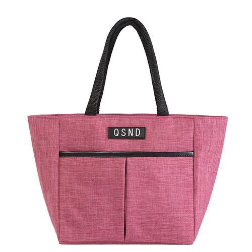 Sac à main isotherme élégant en coton perlé, 4 coloris
