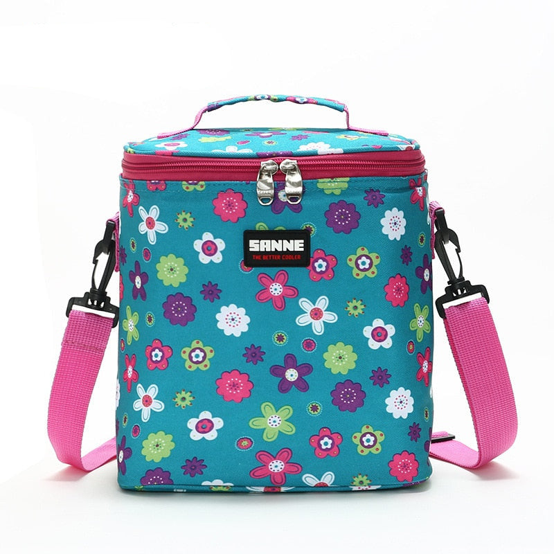 Sac à repas isotherme 7 L en nylon, huit styles au choix