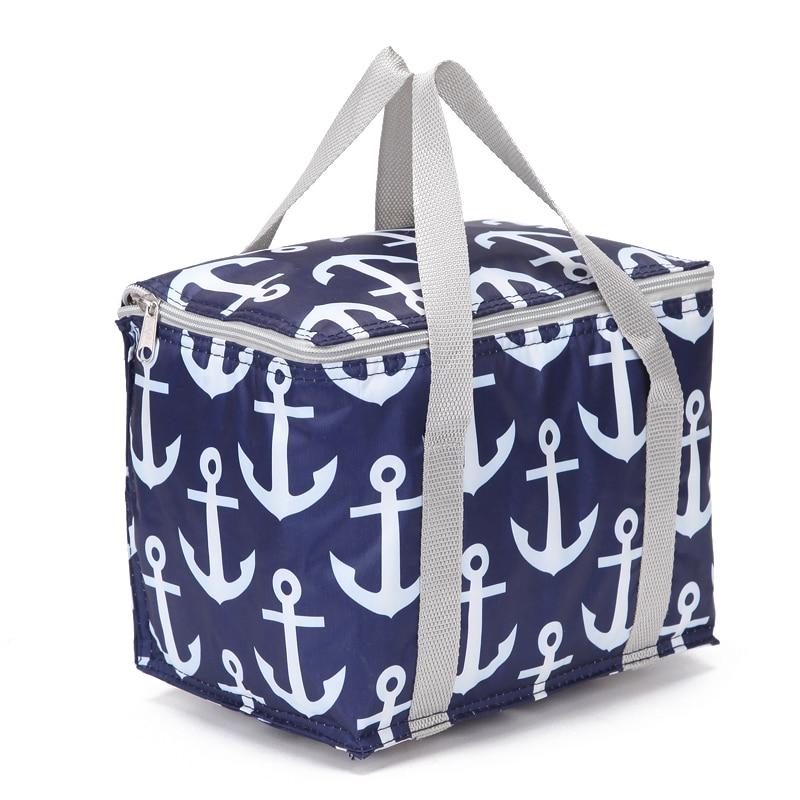 Sac de plage isotherme en nylon, fond rigide et fermeture éclair
