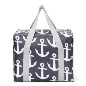 Sac de plage isotherme en nylon, fond rigide et fermeture éclair