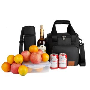 Sac déjeuner isotherme 15 litres avec poche zippée extérieure