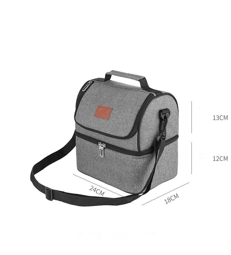 Sac isotherme 10 L en Oxford à deux compartiments