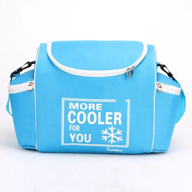 Sac isotherme 20 litres en polyester, grande ouverture et poches filet