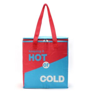 Sac isotherme 25 litres en polyester, poignée de transport confortable