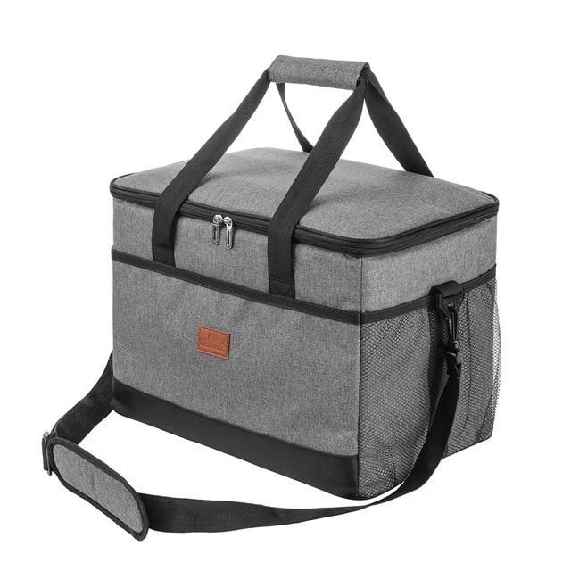 Sac isotherme 35 litres en Oxford, pliable et à double zip