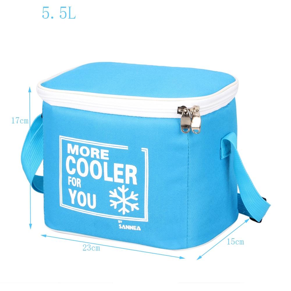 Sac isotherme 5 L en polyester et aluminium, avec bandoulière réglable