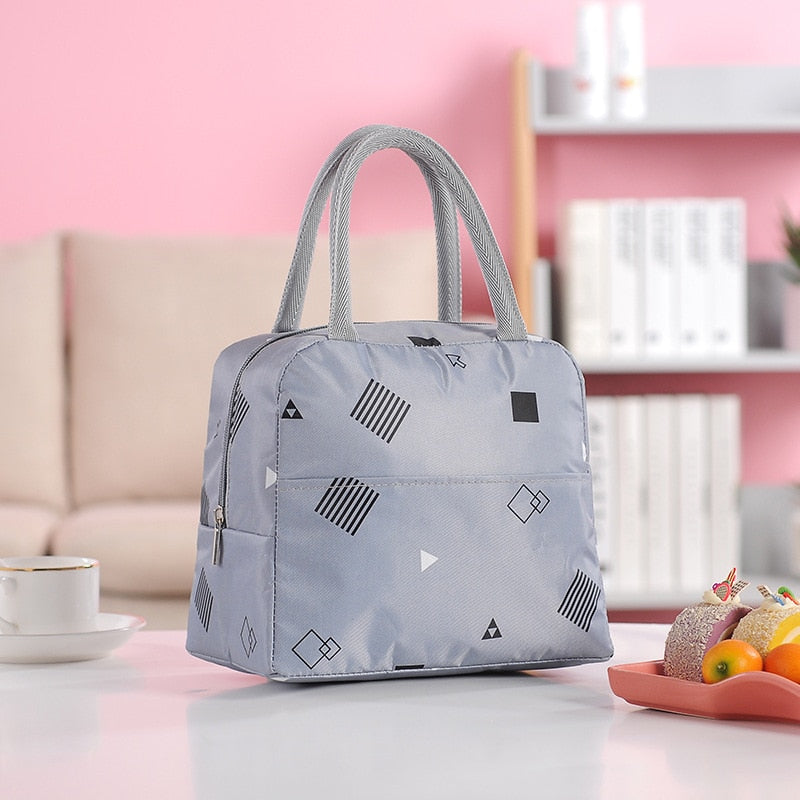 Sac isotherme repas bébé Fashion en toile, quatre coloris