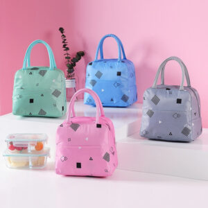 Sac isotherme repas bébé Fashion en toile, quatre coloris