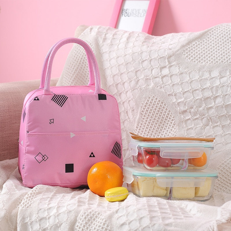 Sac isotherme repas bébé Fashion en toile, quatre coloris