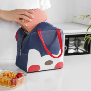 Sac isotherme repas bébé, motif ours blanc, en nylon