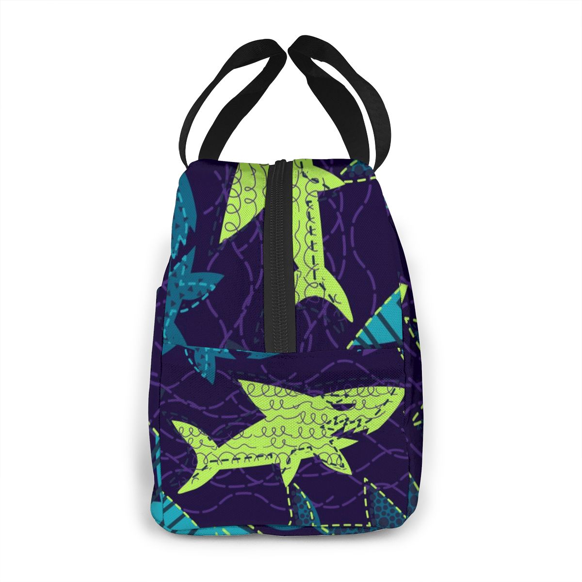 Sac isotherme repas bébé, motif requin, nylon et doublure