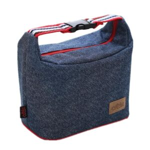 Sac isotherme bleu en tissu Oxford, compact pour randonnée et bureau