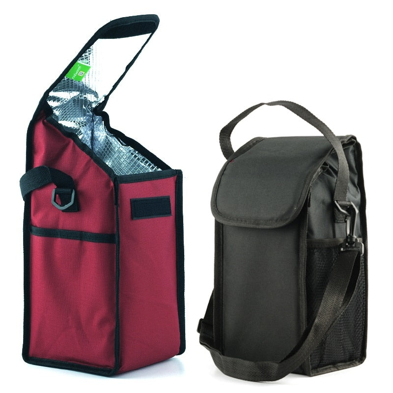 Sac isotherme pour bouteille en toile Oxford, noir ou rouge