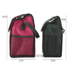 Sac isotherme pour bouteille en toile Oxford, noir ou rouge