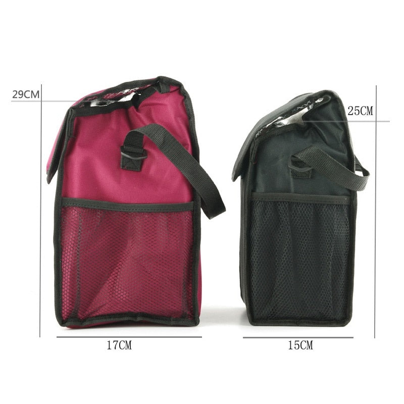 Sac isotherme pour bouteille en toile Oxford, noir ou rouge