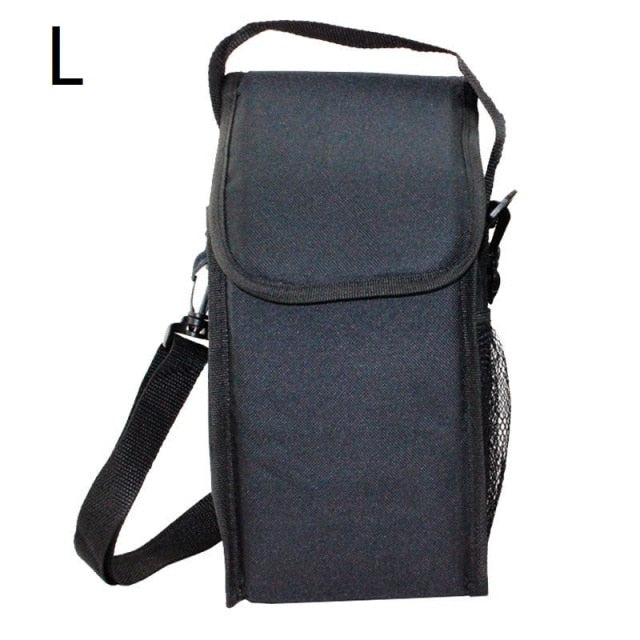 Sac isotherme pour bouteille en toile Oxford, noir ou rouge