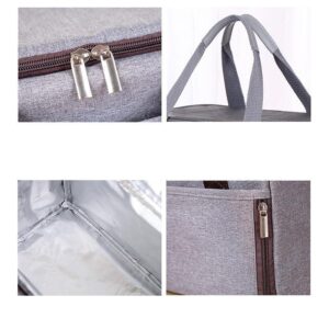 Sac isotherme chic en polyester, poignées rembourrées et poche avant