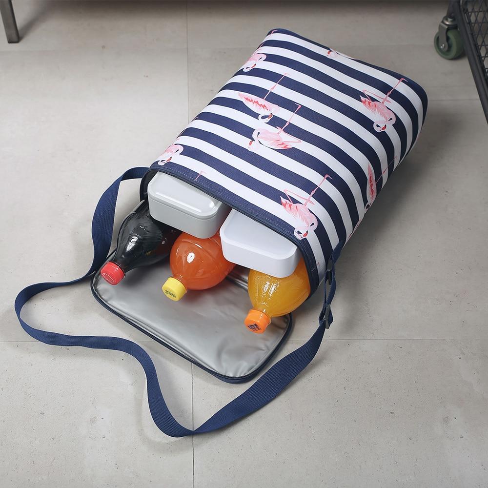 Sac isotherme repas flamant rose 15 L en polyester