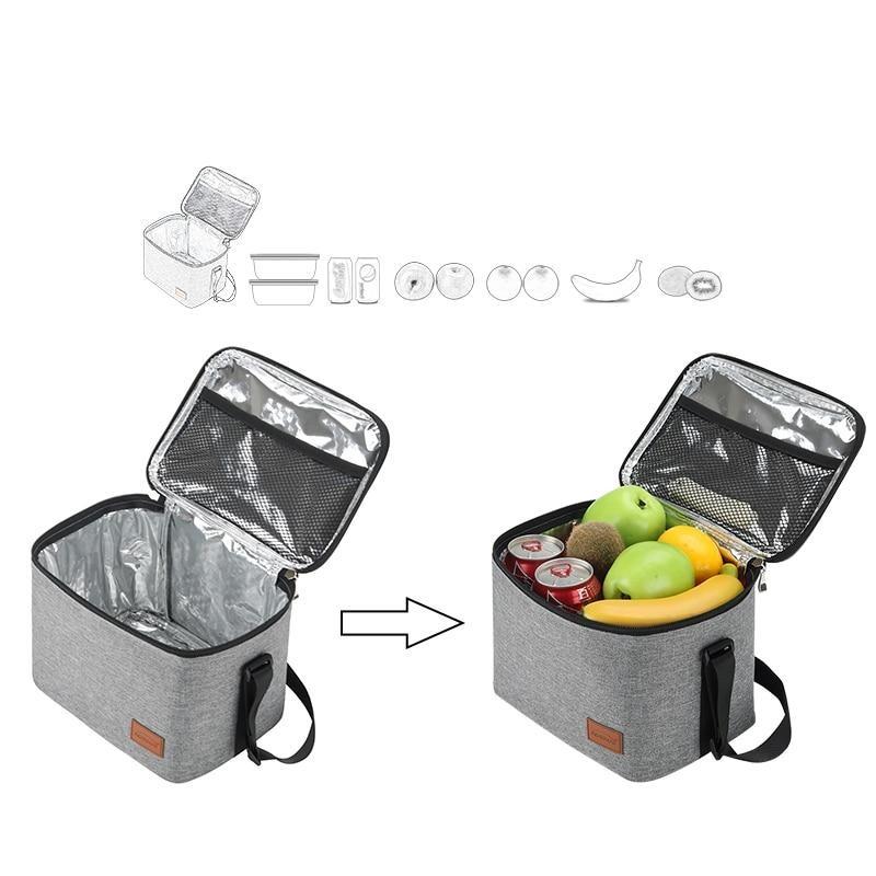 Sac isotherme lunch 7 litres en polyester Oxford, bandoulière