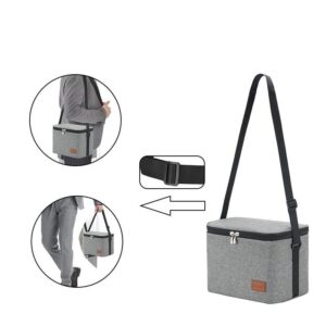 Sac isotherme lunch 7 litres en polyester Oxford, bandoulière