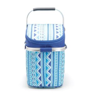 Sac isotherme repas façon panier pliable, 26 litres