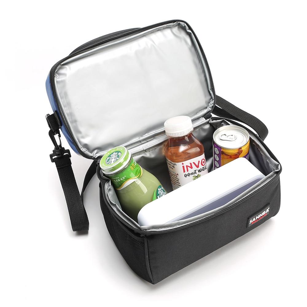 Petit sac isotherme repas en polyester gris, 6 litres