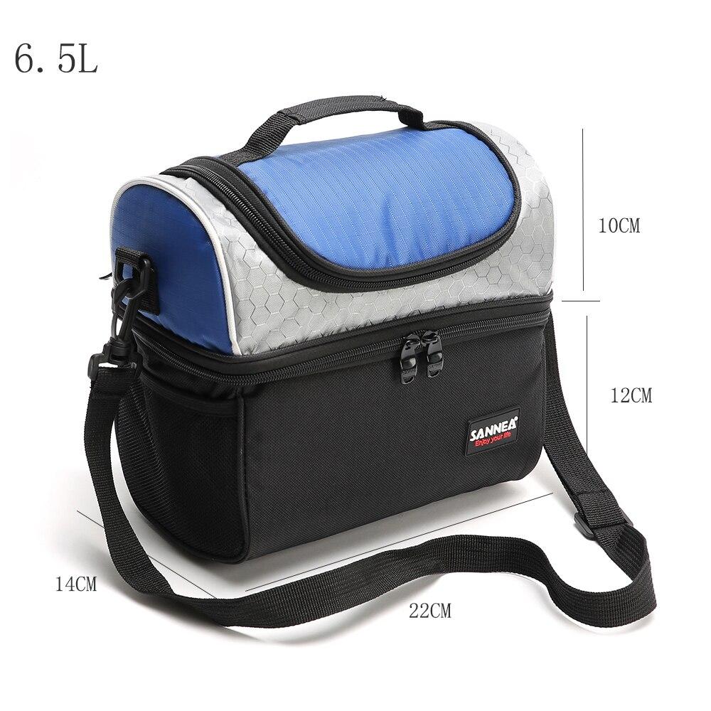 Petit sac isotherme repas en polyester gris, 6 litres