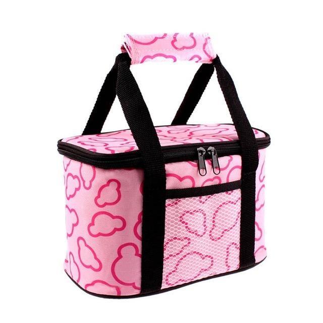 Sac isotherme pique-nique à poches en maille et bandoulière
