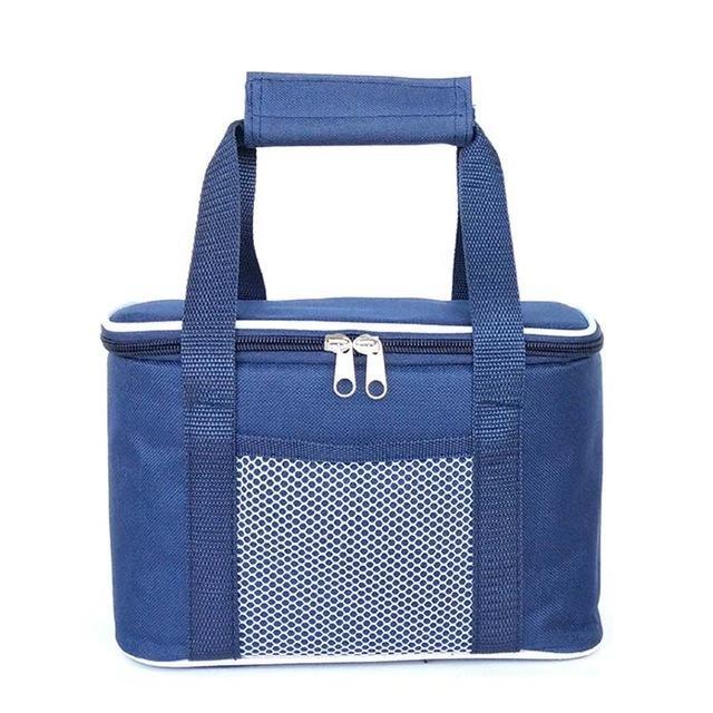Sac isotherme pique-nique à poches en maille et bandoulière