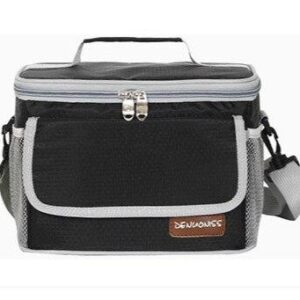 Sac isotherme pour déjeuner en polyester étanche, six litres