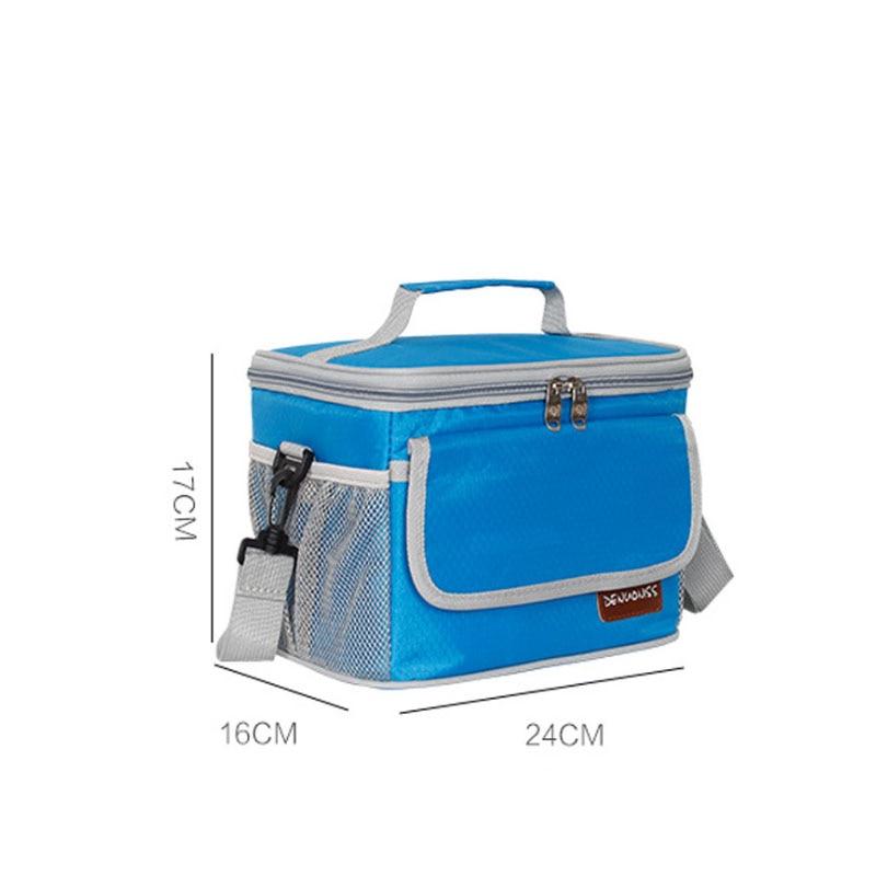 Sac isotherme pour déjeuner en polyester étanche, six litres