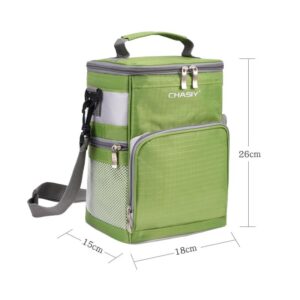 Sac isotherme de randonnée en Oxford, avec poche avant et bandoulière