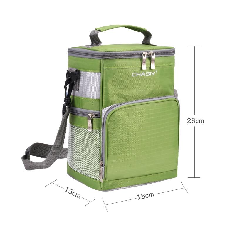 Sac isotherme de randonnée en Oxford, avec poche avant et bandoulière