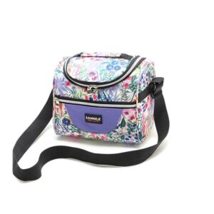 Sac isotherme repas enfant, motif fleurs ou espace