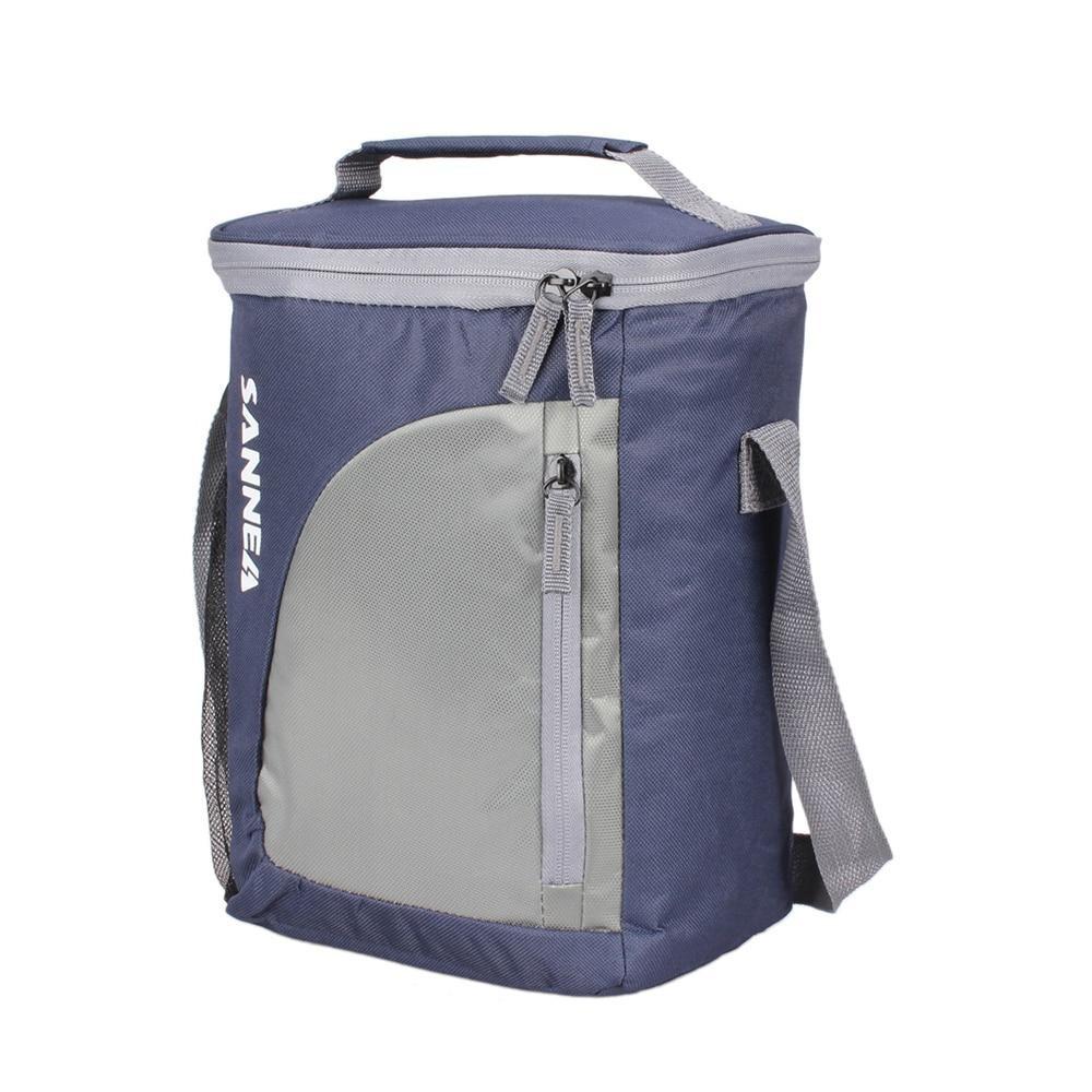 Sac isotherme repas 9 L en nylon résistant, bleu ou rose