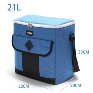 Sac isotherme repas adulte 21 L, polyester résistant à l'eau
