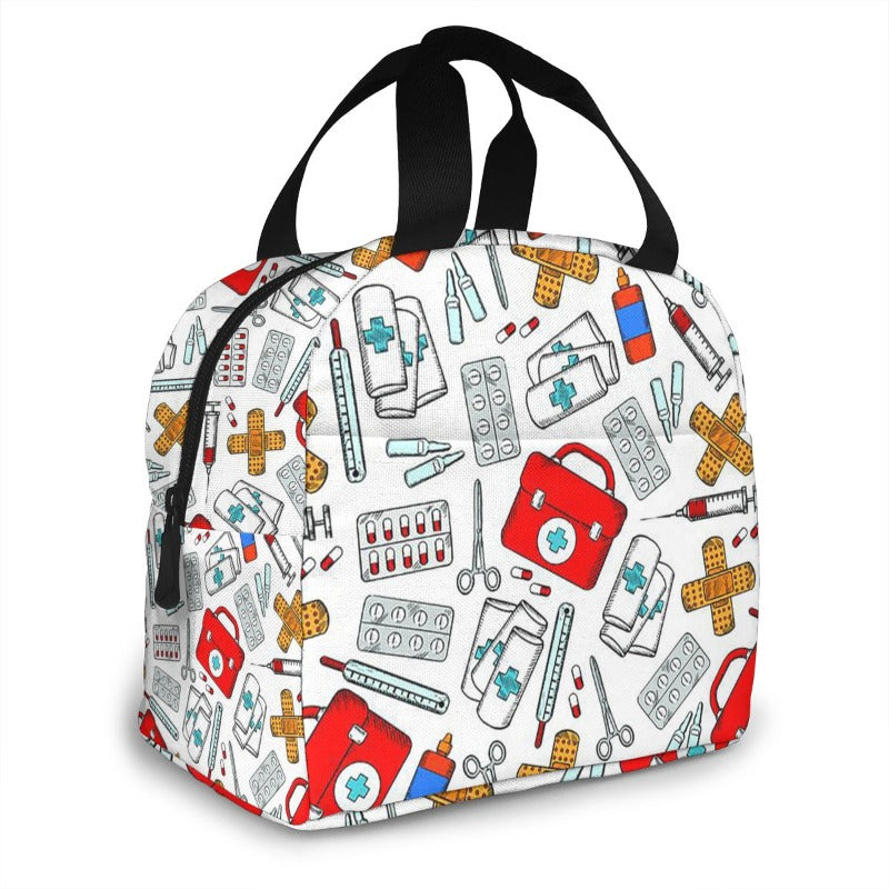 Sac isotherme repas bébé, thème infirmier, nylon haute densité