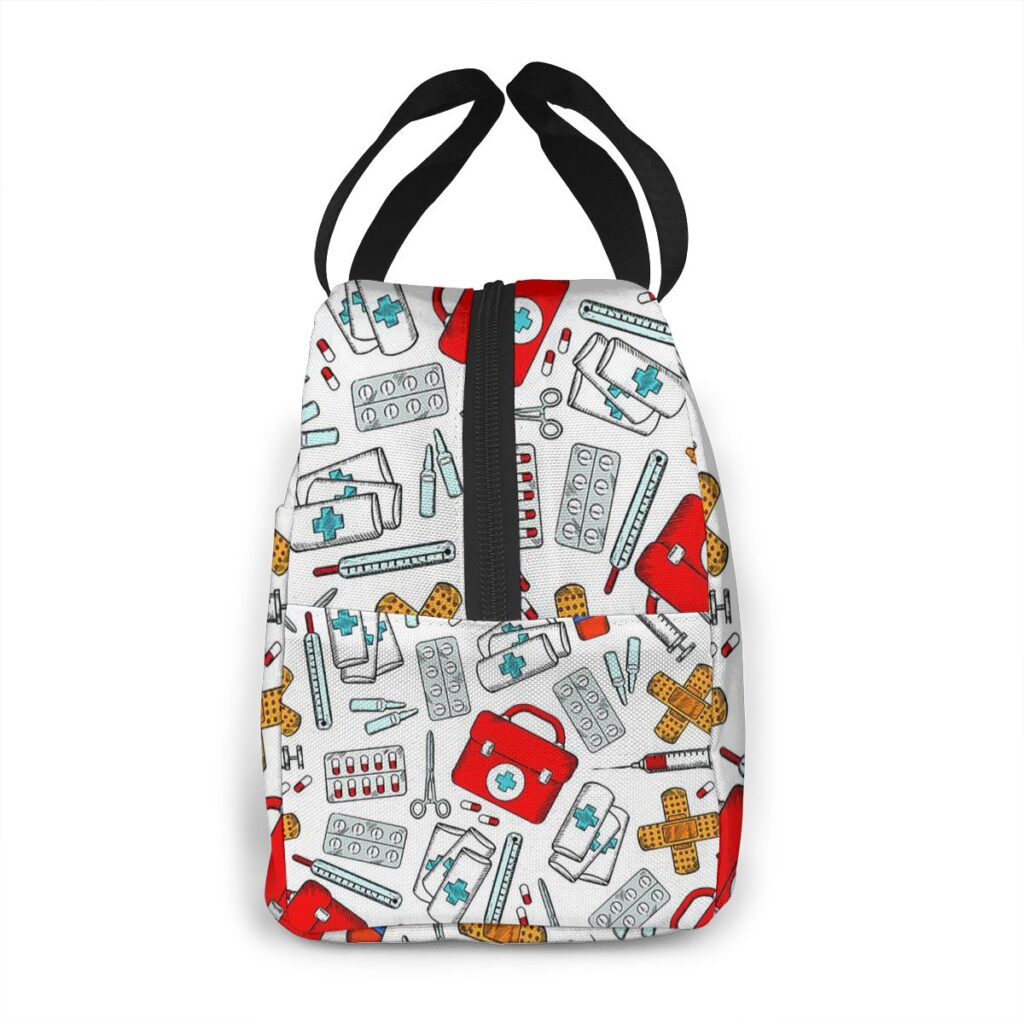 Sac isotherme repas bébé, thème infirmier, nylon haute densité
