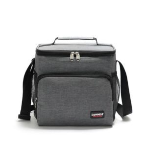 Sac isotherme repas en polyester, 9 L, poches latérales en filet