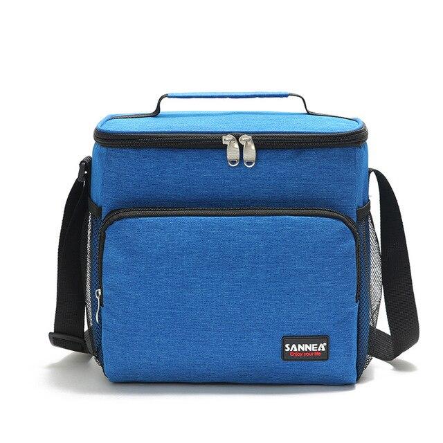 Sac isotherme repas en polyester, 9 L, poches latérales en filet