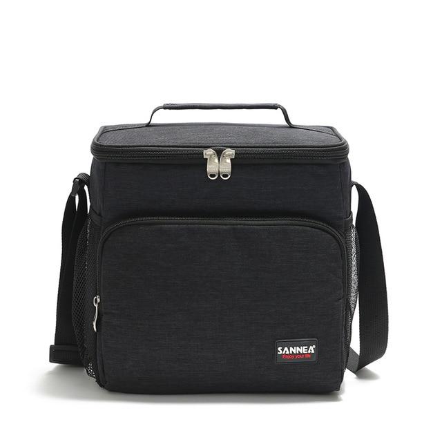 Sac isotherme repas en polyester, 9 L, poches latérales en filet