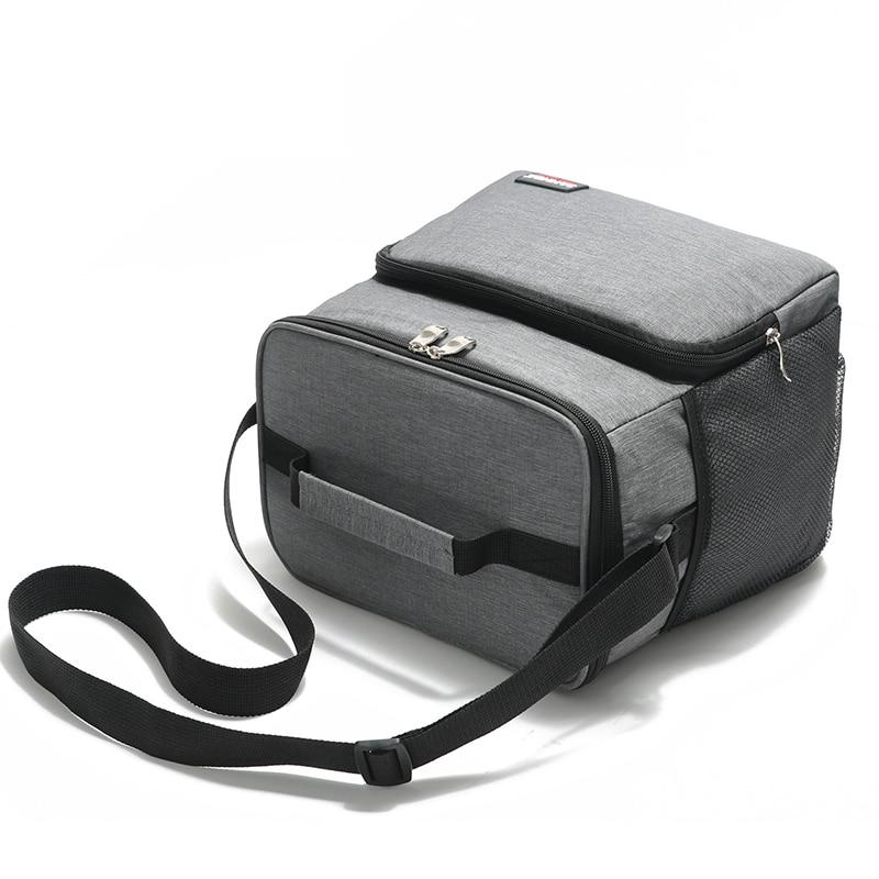Sac isotherme repas en polyester, 9 L, poches latérales en filet