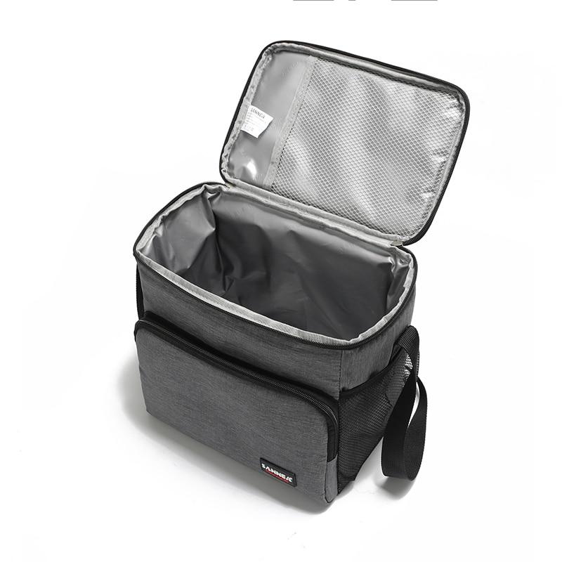 Sac isotherme repas en polyester, 9 L, poches latérales en filet