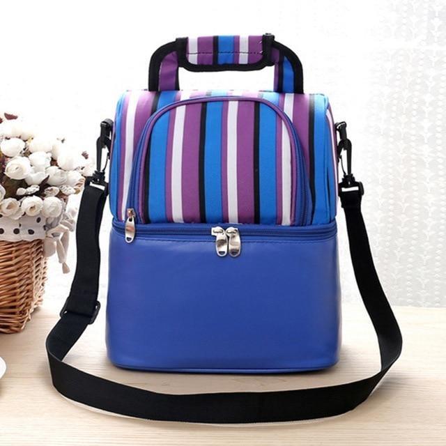 Sac isotherme repas femme 9 litres, sangles rembourrées