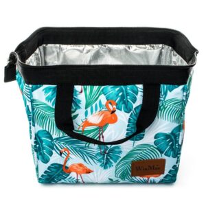 Sac isotherme repas Flamant rose en polyester, 23 × 15 × 20 cm