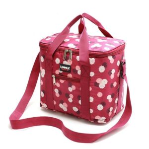 Sac isotherme repas grand format 10 L en polyester, bleu ou rouge
