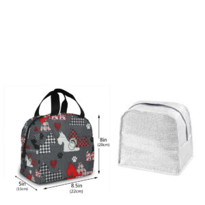 Sac isotherme repas à imprimé mignon, polyester et nylon