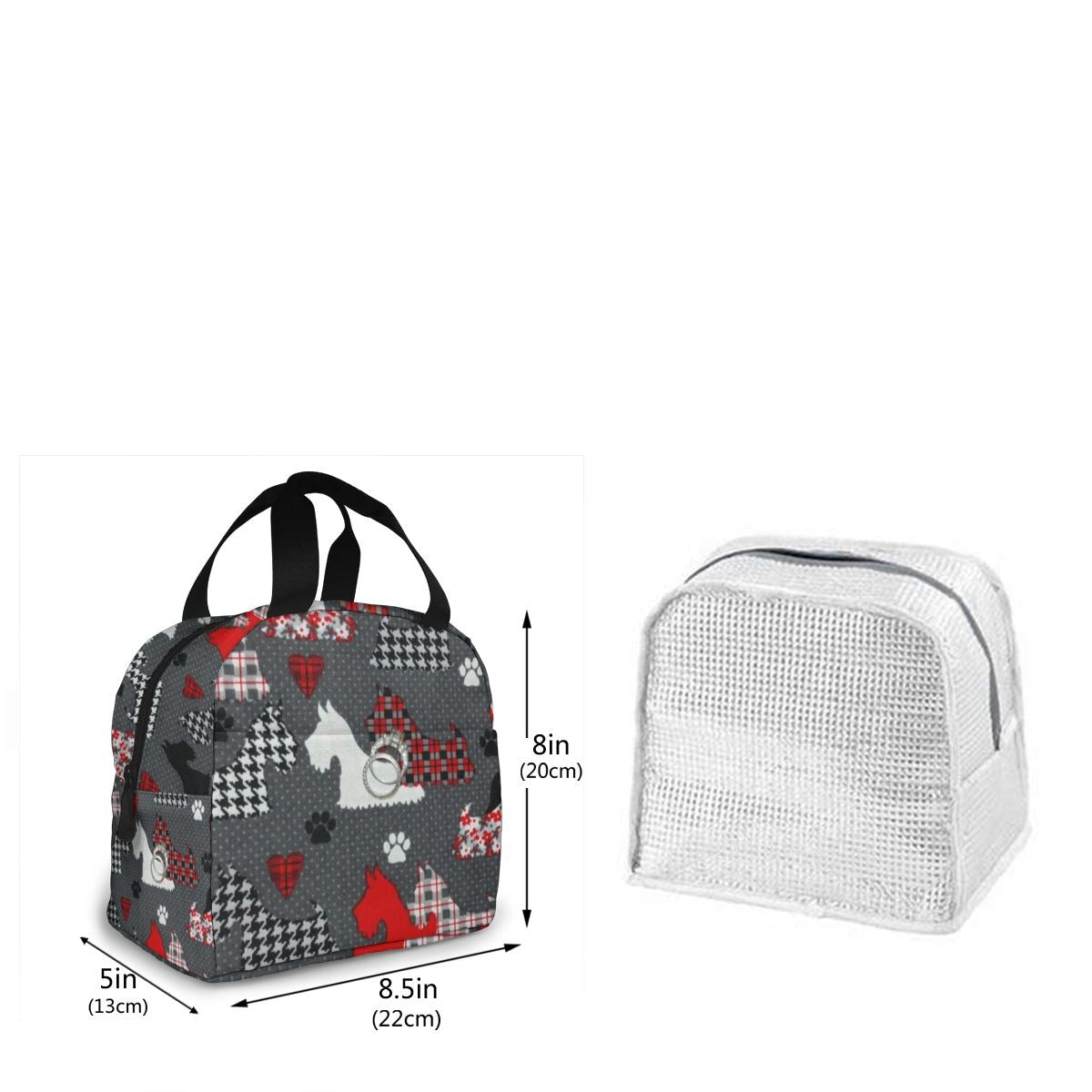 Sac isotherme repas à imprimé mignon, polyester et nylon